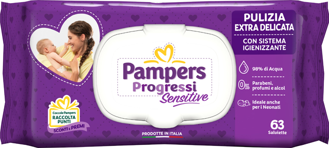PAMPERS SALV SENSIT ALOE RIC63 - Luckyfarma.it