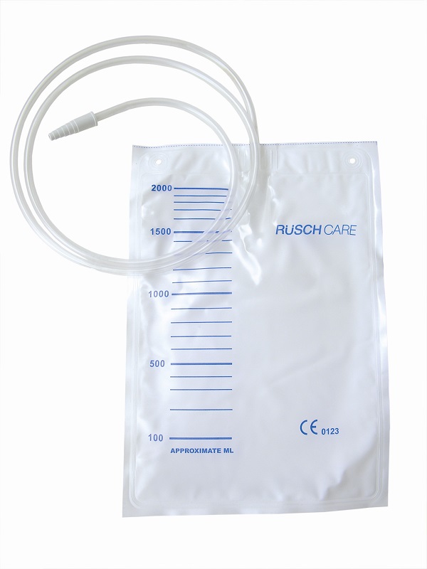 SACCA DI DRENAGGIO LETTO PER INCONTINENZA 2000ML IN PVC CON VALVOLA DI NON RITORNO CON TUBO DI RACCORDO130CM MONOUSO DIAMETRO 5X7MM 30 PEZZI - Luckyfarma.it