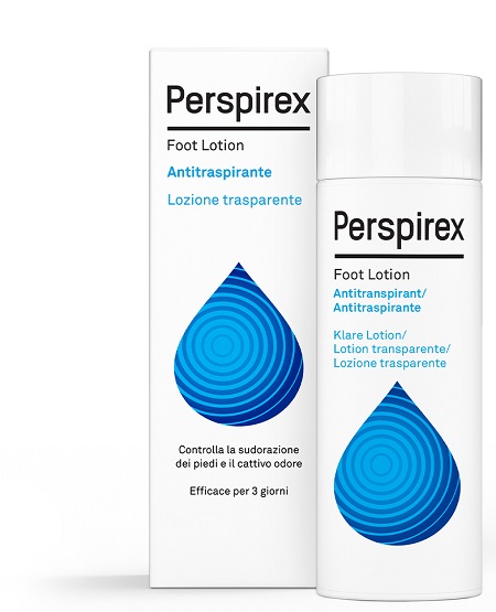 PERSPIREX FOOT LOTION ANTITRASPIRANTE LOZIONE TRASPARENTE SUDORAZIONE E CATTIVO ODORE PIEDI 100 ML - Luckyfarma.it