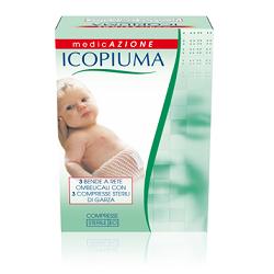 BENDA ICOPIUMA A COMPRESSIONE FISIOLOGICA RETE OMBELICALE CON GARZE STERILI 1 PEZZO - Luckyfarma.it