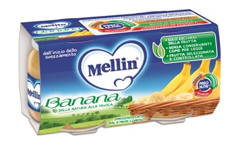 MELLIN OMOGENEIZZATO BANANA 100 G 2 PEZZI - Luckyfarma.it