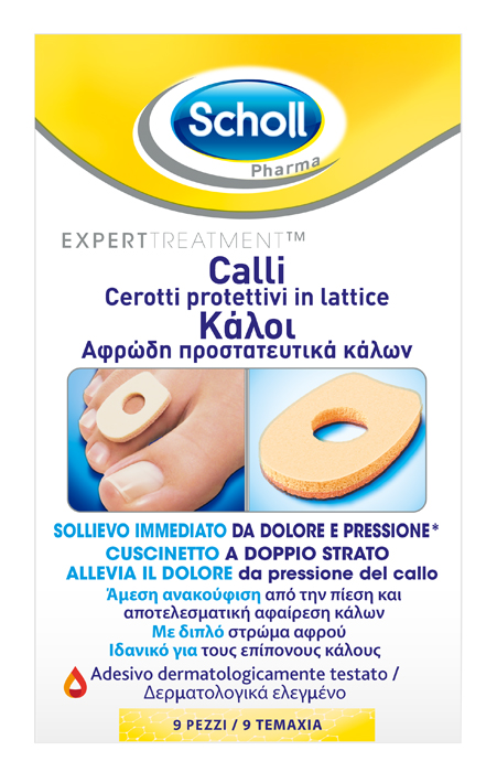CEROTTO PROTETTIVO PER CALLI SCHOLL IN LATTICE 9 PEZZI - Luckyfarma.it