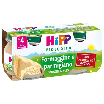HIPP BIO HIPP BIO OMOGENEIZZATO FORMAGGINO AI TRE FORMA G GI 2X80 G - Luckyfarma.it