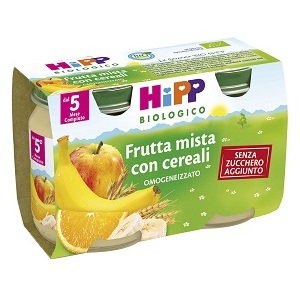 HIPP BIO HIPP BIO OMOGENEIZZATO FRUTTA MISTA CON CEREALI 2X125 G - Luckyfarma.it