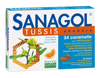 SANAGOL TUSSIS ARANCIA 24 CARAMELLE - Luckyfarma.it