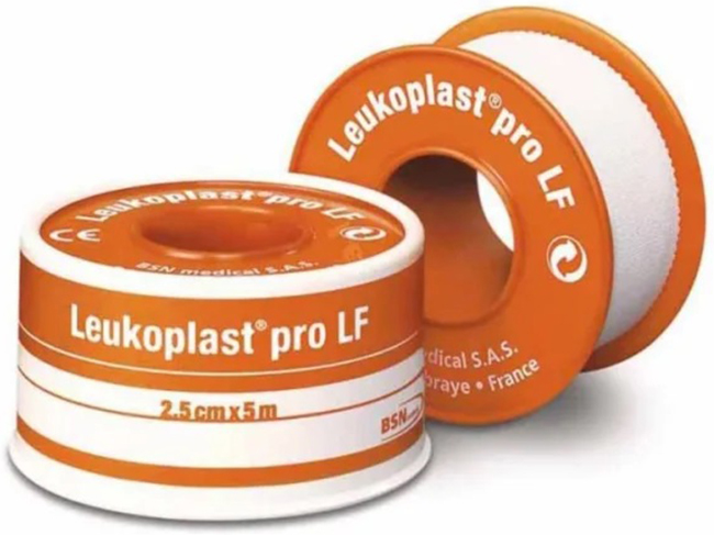 CEROTTO CHIRURGICO MEDICATO IN ROCCHETTO LEUKOPLAST PRO LF CON OSSIDO DI ZINCO 2,5X500 CM - Luckyfarma.it