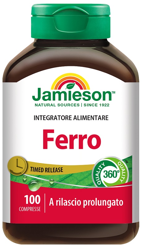FERRO A RILASCIO PROLUNGATO JAMIESON 100 COMPRESSE - Luckyfarma.it