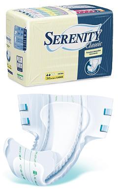 PANNOLONE PER INCONTINENZA SERENITY CLASSIC EXTRA TAGLIA MEDIUM 30 PEZZI - Luckyfarma.it