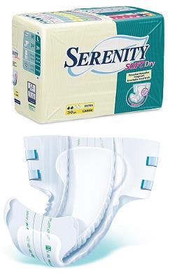 PANNOLONE PER INCONTINENZA SERENITY SOFTDRY FORMATO MAXI TAGLIA MEDIUM 15 PEZZI - Luckyfarma.it