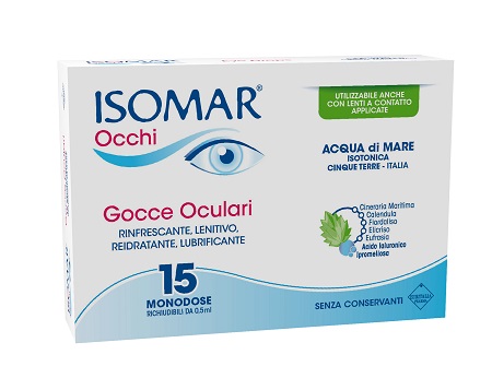 ISOMAR OCCHI GOCCE OCULARI ALL'ACIDO IALURONICO 0,20% 15 FLACONCINI - Luckyfarma.it