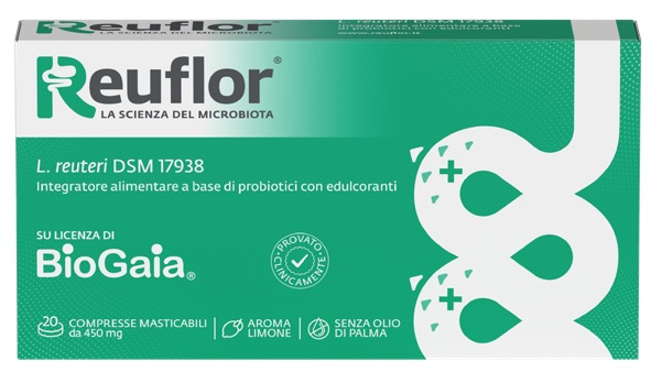 REUFLOR 20 COMPRESSE MASTICABILI AROMA LIMONE - Luckyfarma.it