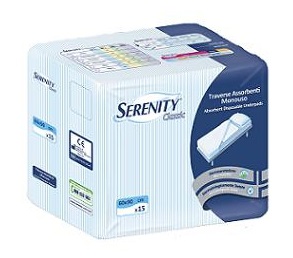TRAVERSA SALVAMATERASSO PER INCONTINENZA SERENITY CLASSIC MISURA 60X90CM 15 PEZZI - Luckyfarma.it