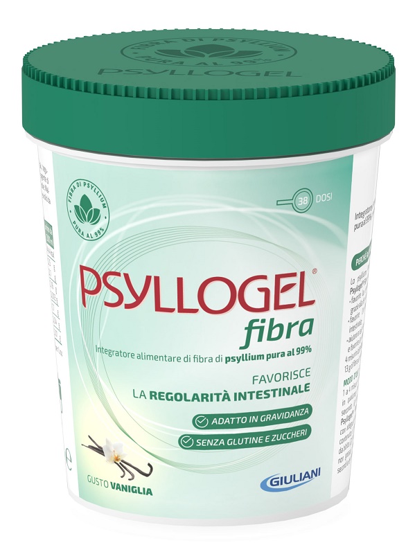 PSYLLOGEL FIBRA VANIGLIA VASO 170 G - Luckyfarma.it