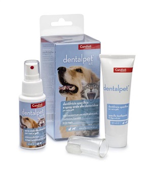 DENTALPET KIT DENTIFRICIO 50ML+SPRAY ORALE 50ML+1 DITALE - Luckyfarma.it