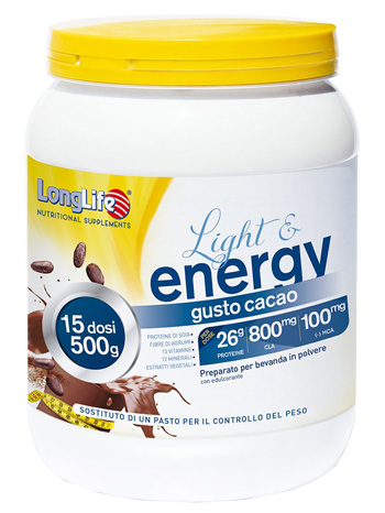 LONGLIFE LIGHT & ENERGY CACAO 500 G - Luckyfarma.it