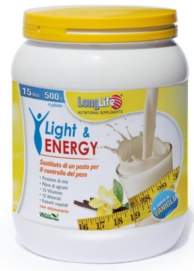 LONGLIFE LIGHT & ENERGY VANIGLIA 500 G - Luckyfarma.it