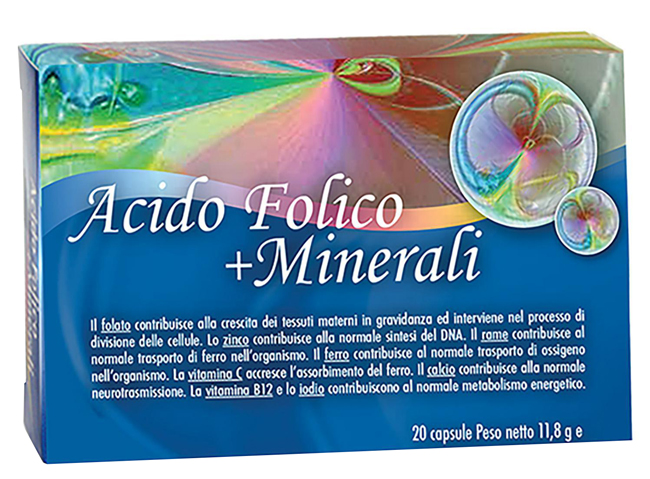 ACIDO FOLICO + MINERALI 20 CAPSULE - Luckyfarma.it