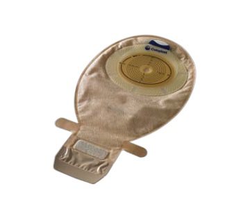 SACCA PER ILEOSTOMIA CON HIDE/AWAY APERTA RICOPERTA IN TESSUTO NON TESSUTO RITAGLIABILE CON VELCRO 10/66MM MISURA MIDI 420ML - Luckyfarma.it