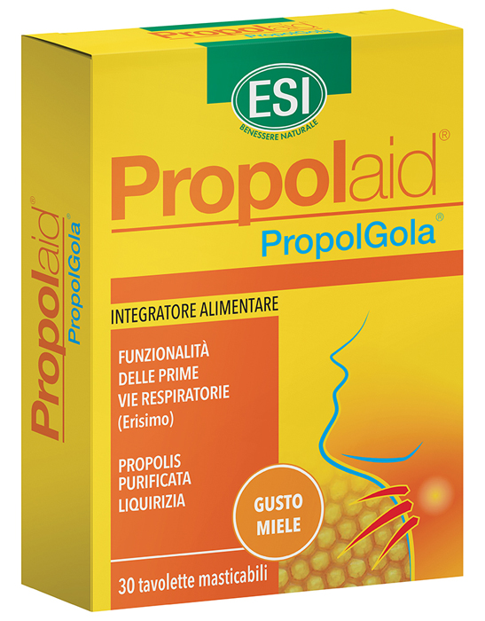 ESI PROPOLAID PROPOLGOLA MIELE 30 TAVOLETTE - Luckyfarma.it