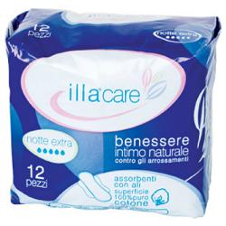 ILLA CARE ASSORBENTE NOTTE EXTRA 12 PEZZI - Luckyfarma.it