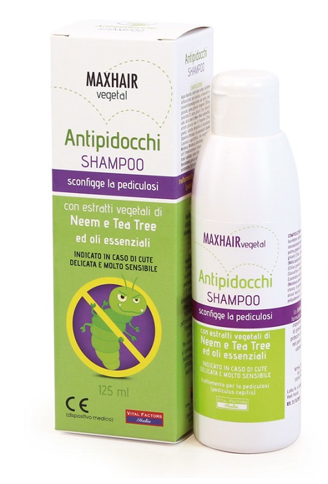 MAX HAIR SHAMPOO VEGETALE PER PIDOCCHI 125ML - Luckyfarma.it
