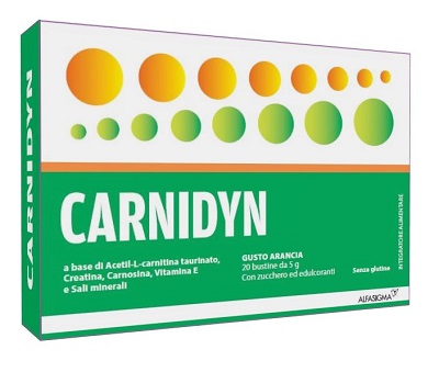 CARNIDYN 20 BUSTINE DA 5 G GUSTO ARANCIA - Luckyfarma.it