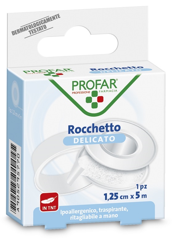 CEROTTO ROCCHETTO TESSUTO NON TESSUTO DELICATO CM 1,25X5 M PROFAR - Luckyfarma.it