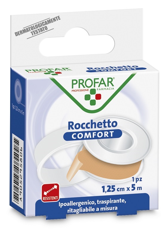 CEROTTO ROCCHETTO IN TELA COMFORT CM 1,25X5 M PROFAR - Luckyfarma.it