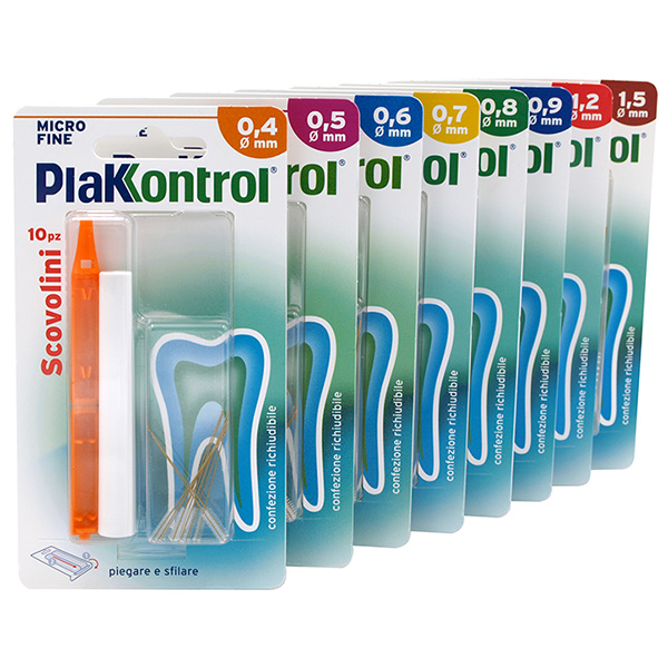PLAKKONTROL MINIGRIP SCOVOLINO 0,9 MM 10 PEZZI - Luckyfarma.it