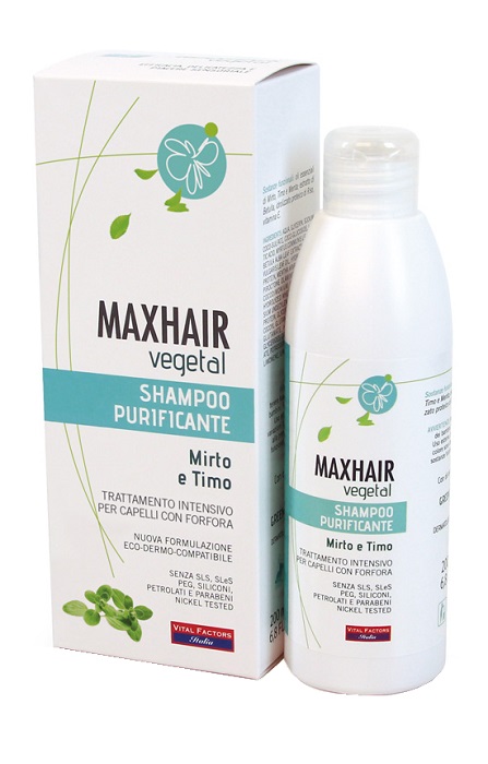MAX HAIR VEGETAL SHAMPOO PURIFICANTE 200 ML - Luckyfarma.it