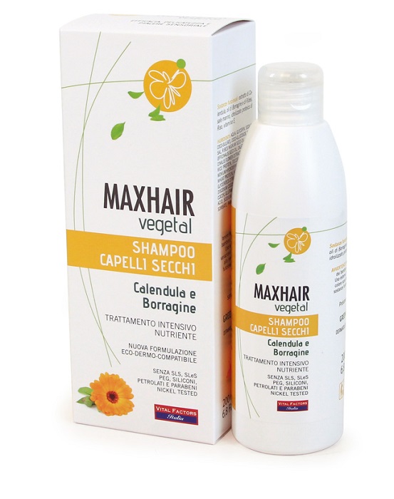 MAX HAIR VEGETAL SHAMPOO CAPELLI SECCHI 200 ML - Luckyfarma.it