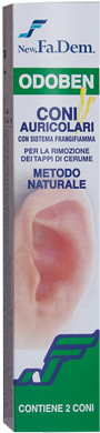 ODOBEN CONO PER PULIZIA AURICOLARE 2 PEZZI - Luckyfarma.it