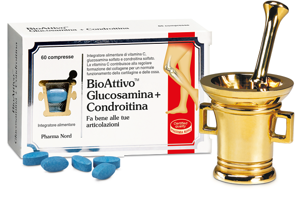 BIOATTIVO GLUCOSAMINA + CONDROITINA 60 COMPRESSE - Luckyfarma.it