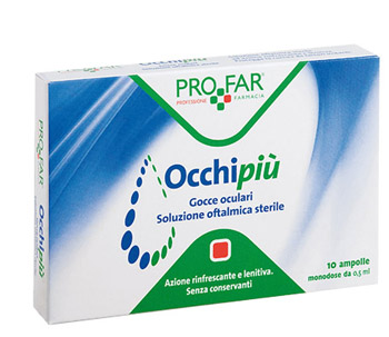 OCCHIPIU' GOCCE OCULARI RINFRESCANTI 10 FL DA 0,5 ML PROFAR - Luckyfarma.it