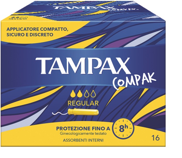 TAMPAX COMPAK REGULAR 16 PEZZI - Luckyfarma.it