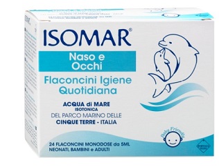 ISOMAR SOLUZIONE ISOTONICA ACQUA MARE IGIENE QUOTIDIANA 24 FLACONCINI MONODOSE 5 ML - Luckyfarma.it