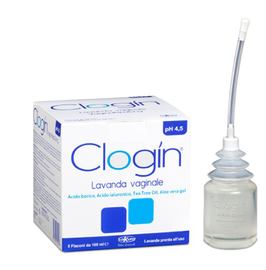 CLOGIN LAVANDA VAGINALE 5 FLACONI DA 100 ML + 5 CANNULE VAGINALI MONOUSO - Luckyfarma.it