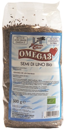 FSC OMEGA3 SEMI DI LINO BIO AD ALTO CONTENUTO DI FIBRA 500 G - Luckyfarma.it