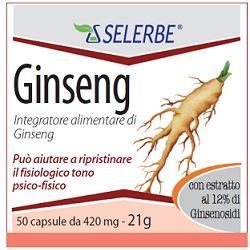 GINSENG ESTRATTO SECCO TITOLATO 50 CAPSULE - Luckyfarma.it