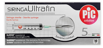 SIRINGA PIC ULTRAFINE 5 ML AGO 14 10 PEZZI - Luckyfarma.it