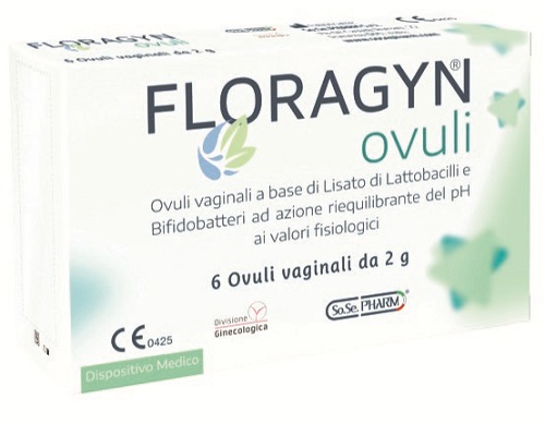 OVULI VAGINALI A BASE DI LATTOBACILLI LISATI FLORAGYN OVULI 12G 6 PEZZI - Luckyfarma.it
