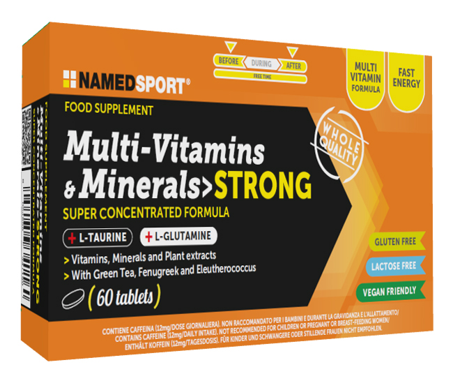 MULTI-VITAMINS&MINERALS STRONG 60 COMPRESSE - Luckyfarma.it