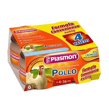 PLASMON OMOGENEIZZATO POLLO CON GIFT 4 X 80 G - Luckyfarma.it
