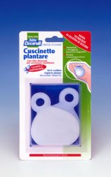 CUSCINETTO PLANTARE REALIZZATO IN GEL DI SILICONE BIANCO SEMITRASPARENTE SAGOMATO PER AMMORTIZZARE E PROTEGGERE PRESSIONE E SFREGAMENTI SOTTO LA PIANTA DEI PIEDI 2 PEZZI - Luckyfarma.it