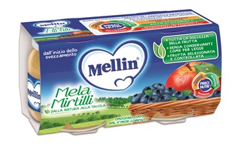 MELLIN OMOGENEIZZATO MELA MIRTILLO 100 G 2 PEZZI - Luckyfarma.it