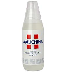 DISINFETTANTE IGIENIZZANTE A BASE DI IPOCLORITO DI SODIO ANTIMICROBICO AD AMPIO SPETTRO D'AZIONE AMUCHINA LIQUIDA 100% 500 ML - Luckyfarma.it
