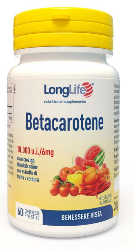 LONGLIFE BETACAROTENE 60 COMPRESSE - Luckyfarma.it