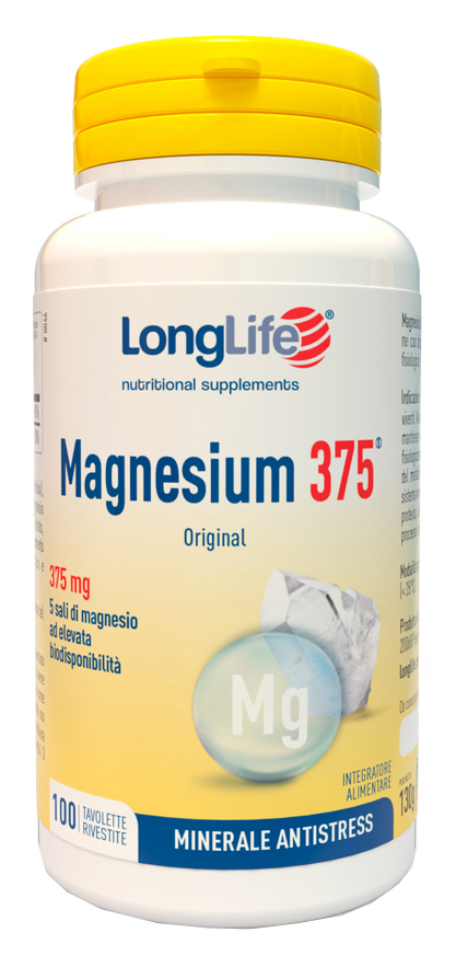 LONGLIFE MAGNESIUM 375 MG 100 TAVOLETTE - Luckyfarma.it