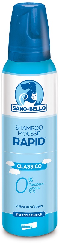 SANO E BELLO SHAMPOO MOUSSE RAPID CLASSICO FLACONE 300 ML PER LAVAGGIO SENZ'ACQUA - Luckyfarma.it