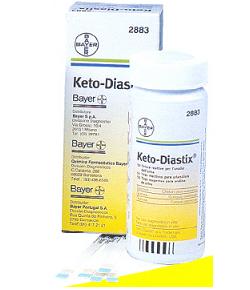 STRISCE MISURAZIONE GLICOSURIA E CHETONURIA KETODIASTIX 50 PEZZI - Luckyfarma.it